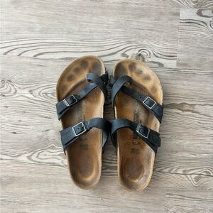 Birkenstock Mayari - Size 38 Black Leather